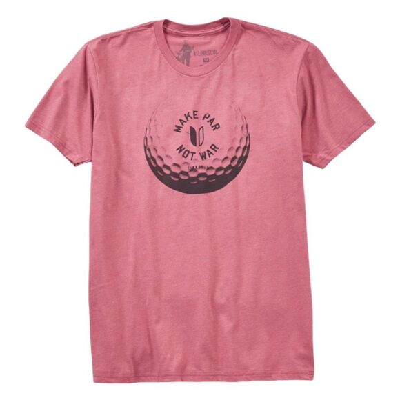 Linksoul The Baller Graphic Tee Heather Mauve Crewneck Short Sleeve Print S - Picture 1 of 4